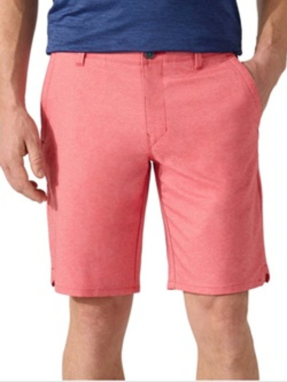 NWT Tommy Bahama Men's on Par Flat Front 10" Shorts - New Red Sail Size 35